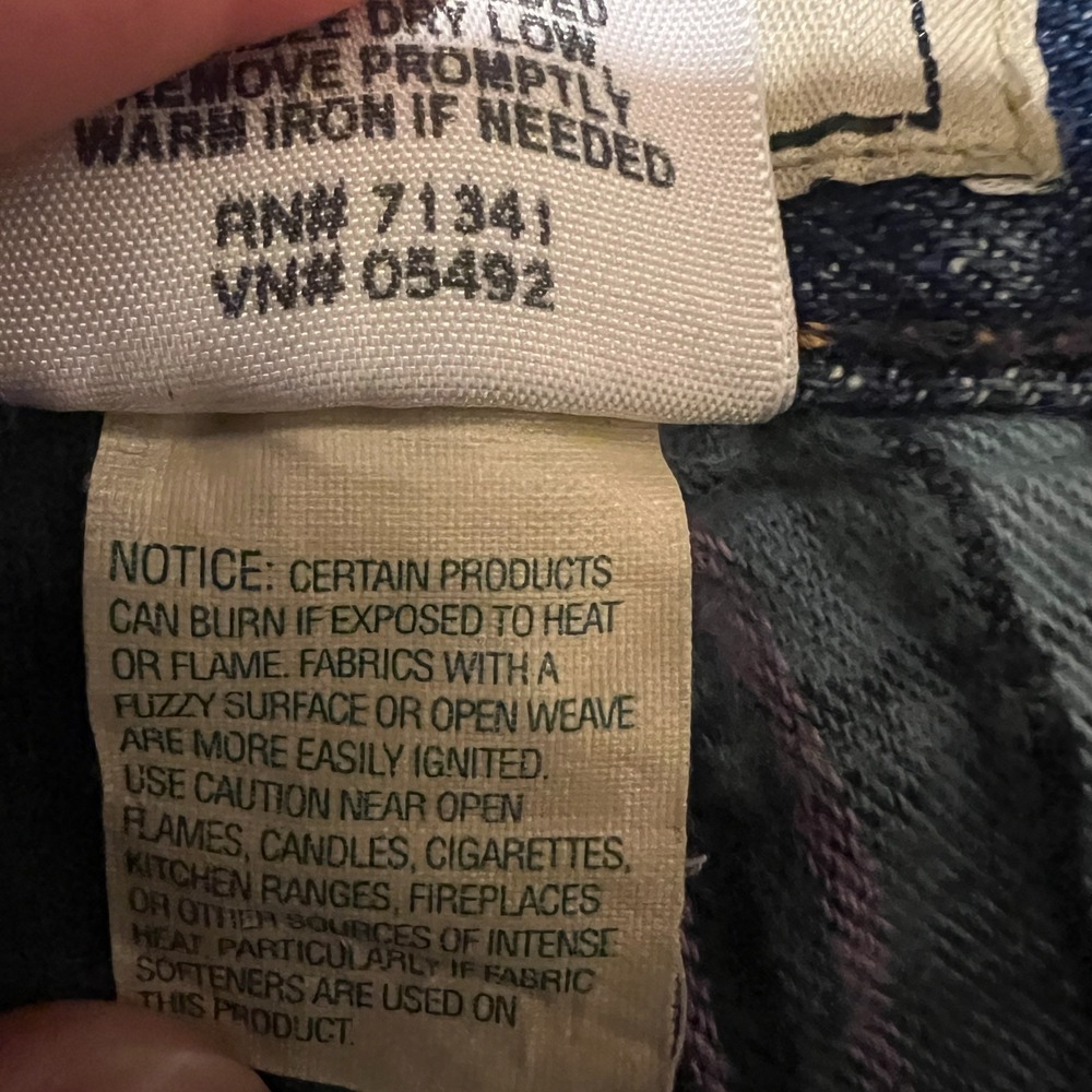 Vintage LL Bean Flannel Lined Jeans Womens 10 High Rise Mom Straight Cabincore - Picture 6 of 12